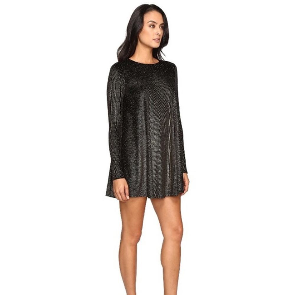 Show Me Your Mumu Tyler Tunic Dress Golden Glam Size M - Picture 4 of 9